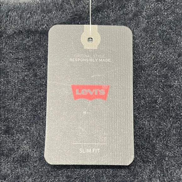 Levi's Women’s Size Small Black Fuzzy Crew-Neck Sweater - Picture 4 of 11